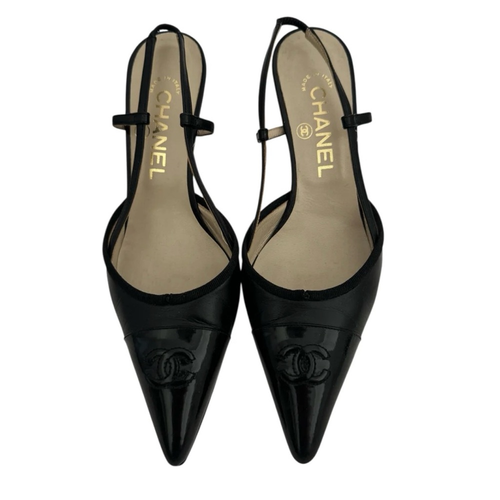 CHANEL SLINGBACK HEELS IT 36